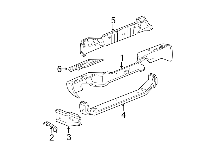 5REAR BUMPER. BUMPER & COMPONENTS.https://images.simplepart.com/images/parts/motor/fullsize/GD04825.png