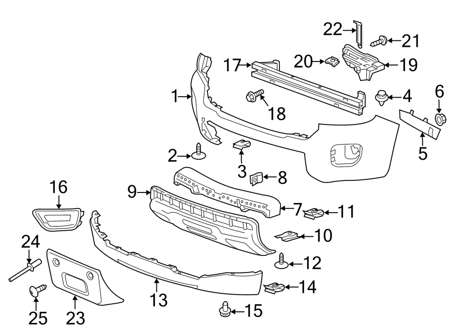 FRONT BUMPER. BUMPER & COMPONENTS. Diagram