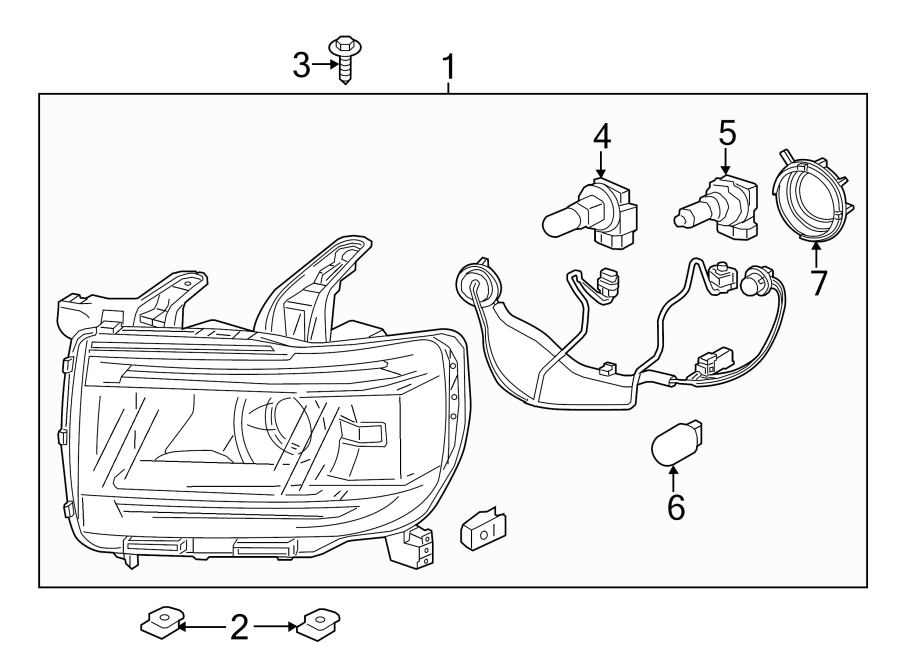 7FRONT LAMPS. HEADLAMP COMPONENTS.https://images.simplepart.com/images/parts/motor/fullsize/GD15035.png