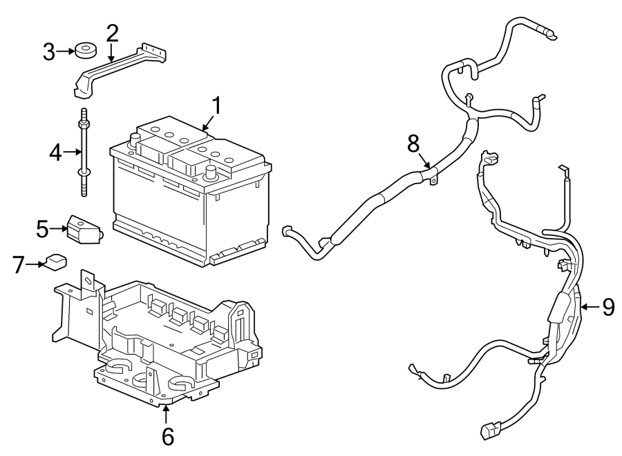 Diagram BATTERY. for your Chevrolet Colorado  