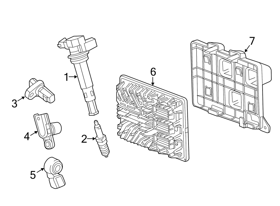 Diagram Ignition system. for your 2020 Chevrolet Camaro 2.0L Ecotec M/T LT Convertible 