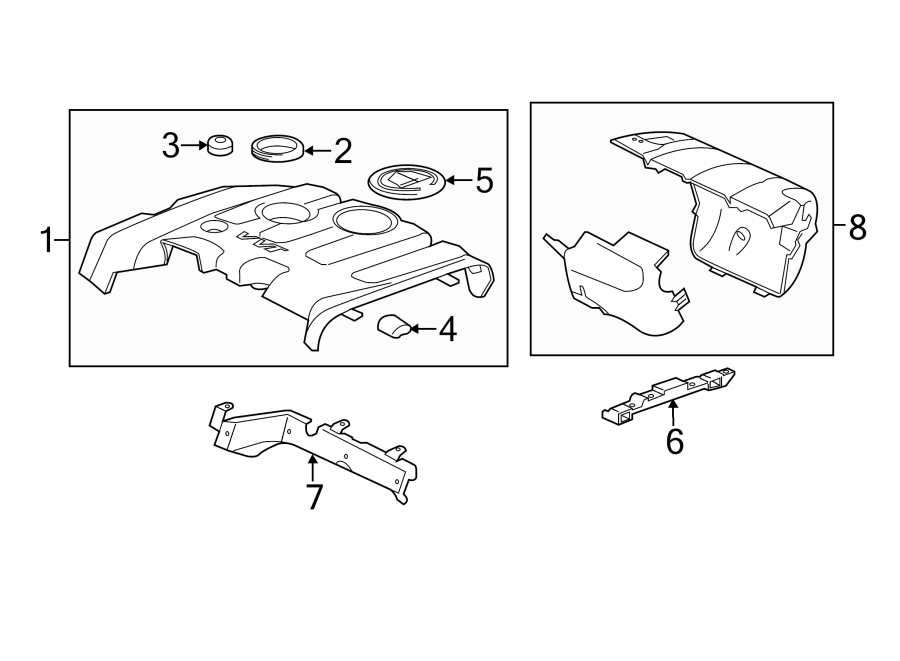 Diagram Engine appearance cover. for your 2002 Chevrolet Camaro   