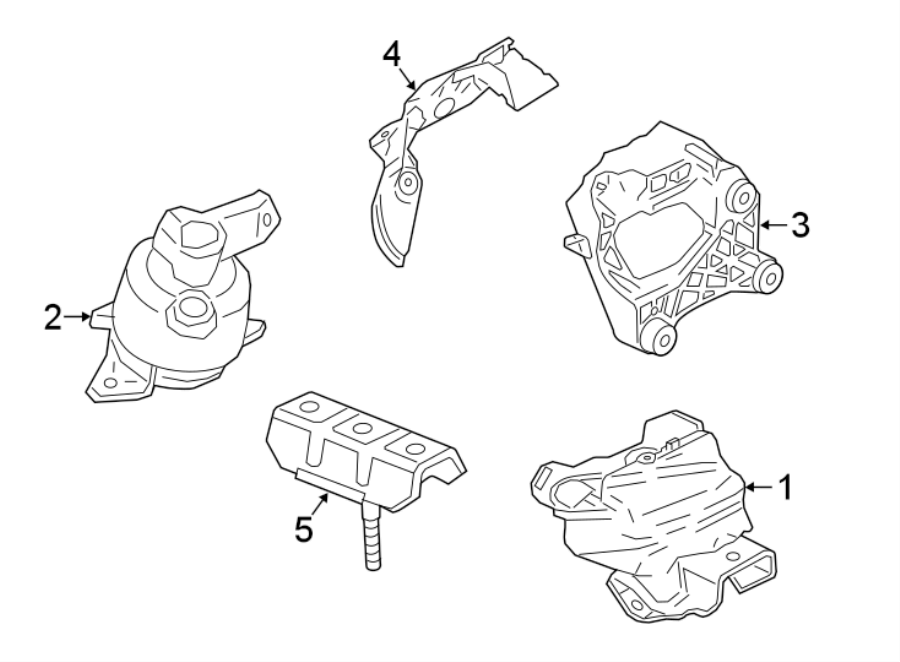 Diagram ENGINE & TRANS MOUNTING. for your 2008 Chevrolet Corvette   