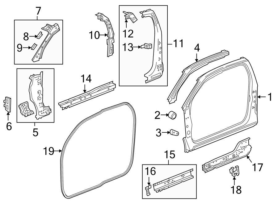 Diagram UNISIDE. for your 2021 GMC Sierra 2500 HD 6.6L V8 A/T 4WD SLE Crew Cab Pickup Fleetside 