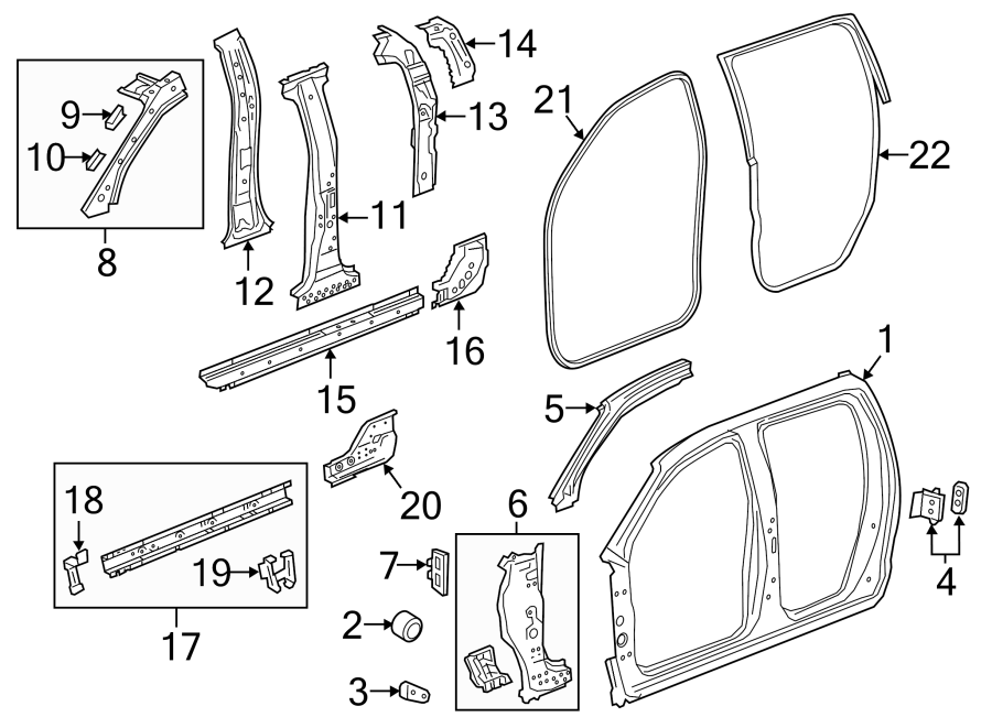 Diagram UNISIDE. for your 2021 GMC Sierra 2500 HD 6.6L V8 A/T 4WD Base Standard Cab Pickup 