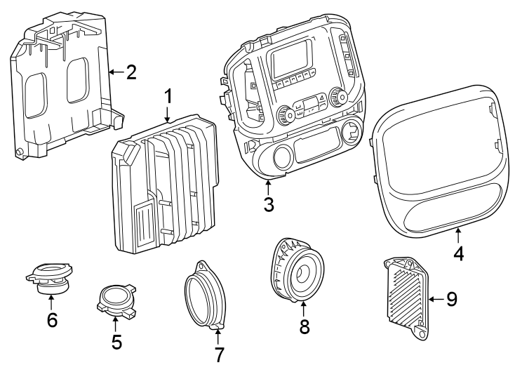 Diagram INSTRUMENT PANEL. SOUND SYSTEM. for your 2004 Buick Century   