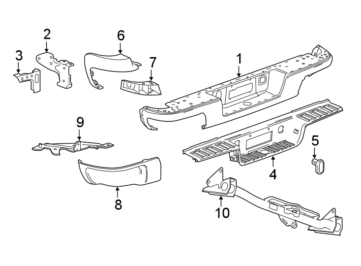 3REAR BUMPER. BUMPER & COMPONENTS. TRAILER HITCH COMPONENTS.https://images.simplepart.com/images/parts/motor/fullsize/GD15694.png