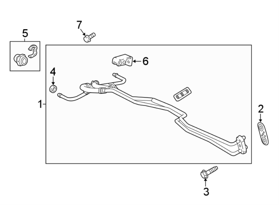 TRANS OIL COOLER LINES. Diagram