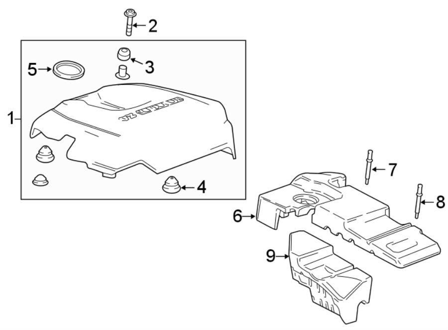 6Engine appearance cover.https://images.simplepart.com/images/parts/motor/fullsize/GD15750.png