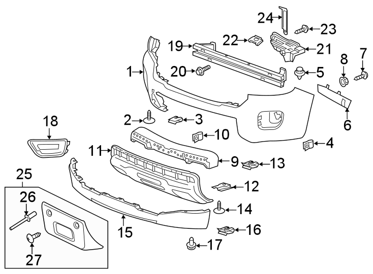 21FRONT BUMPER. BUMPER & COMPONENTS.https://images.simplepart.com/images/parts/motor/fullsize/GD15770.png