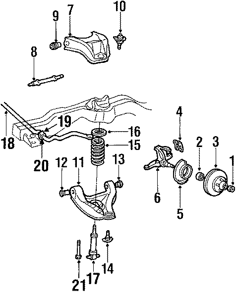 Diagram FRONT SUSPENSION. BRAKE COMPONENTS. SUSPENSION COMPONENTS. for your 2012 GMC Sierra 2500 HD  SLE Extended Cab Pickup 