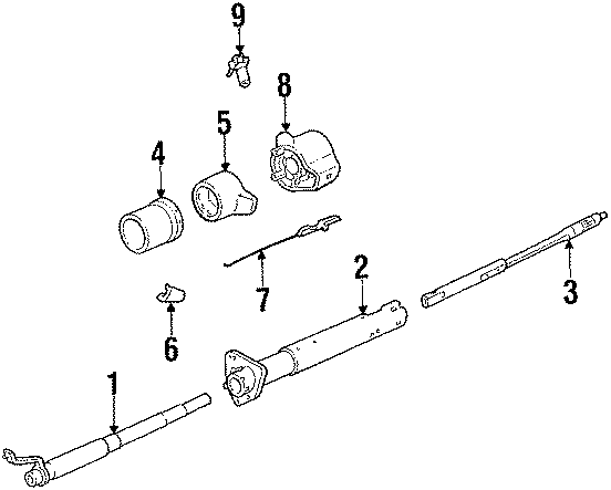 Diagram STEERING COLUMN & WHEEL. for your 2018 Chevrolet Spark  LS Hatchback 