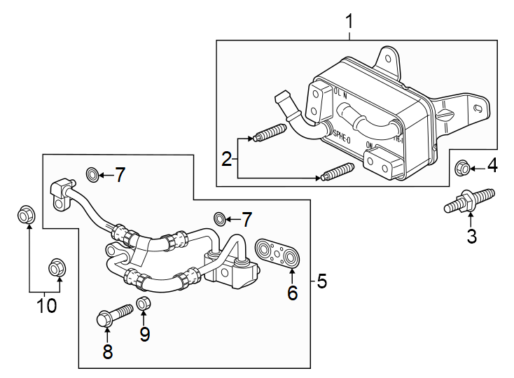 Diagram TRANS oil cooler. for your Oldsmobile