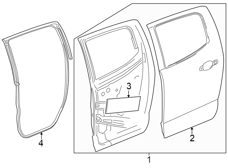 1Rear door. Door & components.https://images.simplepart.com/images/parts/motor/fullsize/GD23585.png