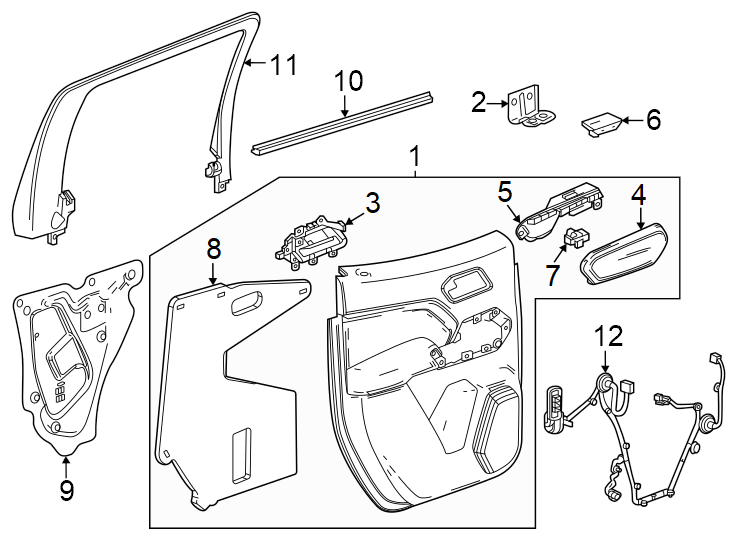 2Rear door. Interior trim.https://images.simplepart.com/images/parts/motor/fullsize/GD23605.png