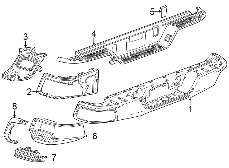 6Rear bumper. Bumper & components.https://images.simplepart.com/images/parts/motor/fullsize/GD23715.png