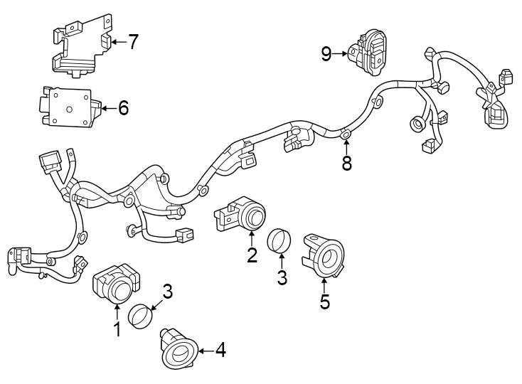 Diagram Rear bumper. Electrical components. for your 2014 Chevrolet Spark   