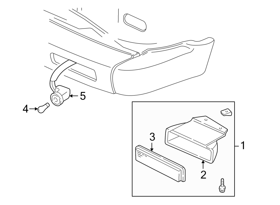 Diagram FRONT LAMPS. PARK & SIGNAL LAMPS. for your 2005 Chevrolet Monte Carlo LT Coupe  