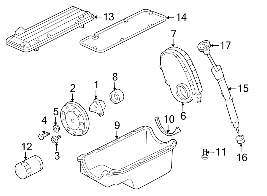 Diagram ENGINE PARTS. for your 2005 Chevrolet Astro Base Extended Passenger Van  