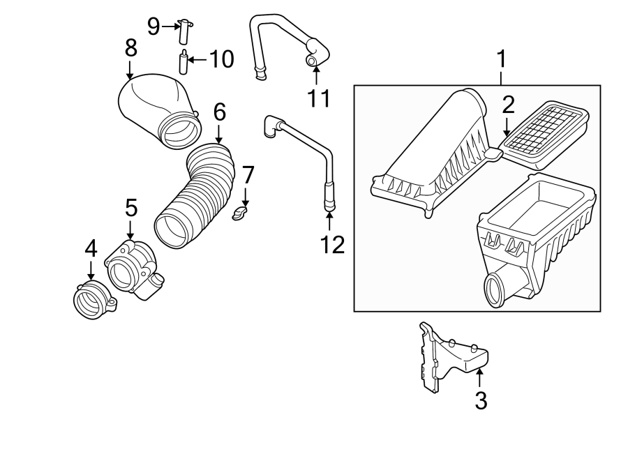 Diagram AIR INTAKE. for your 2016 Chevrolet Spark 1.4L Ecotec CVT LT Hatchback 