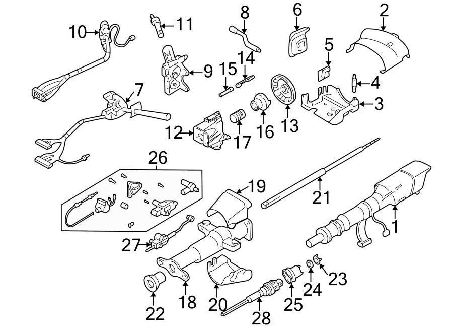 18HOUSING & COMPONENTS. SHROUD. STEERING COLUMN ASSEMBLY. SWITCHES & LEVERS.https://images.simplepart.com/images/parts/motor/fullsize/GD94224.png