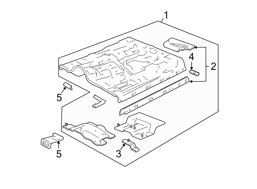 Diagram FLOOR. for your Cadillac Escalade EXT  