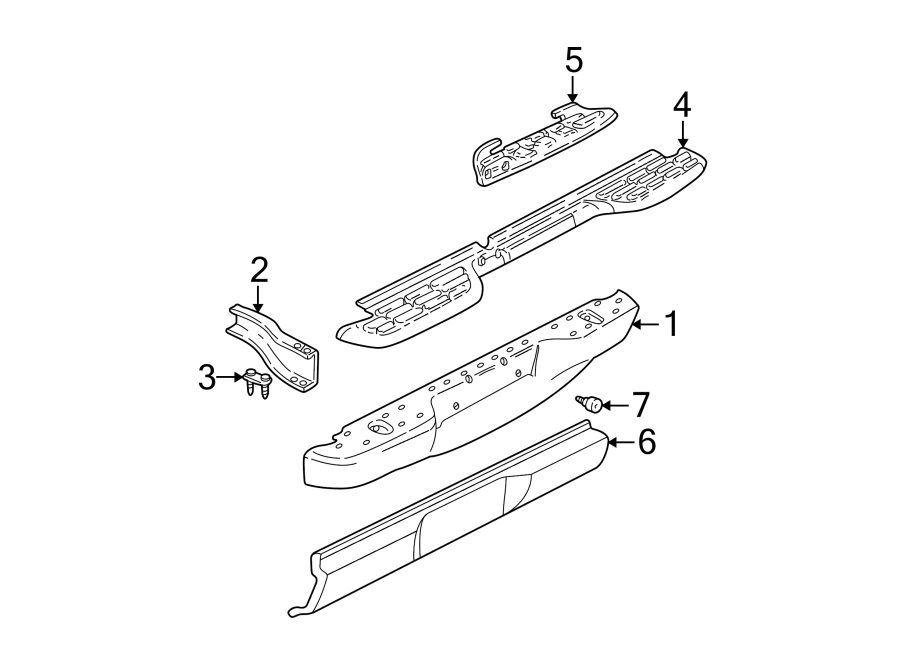 5REAR BUMPER. BUMPER & COMPONENTS.https://images.simplepart.com/images/parts/motor/fullsize/GD94383.png