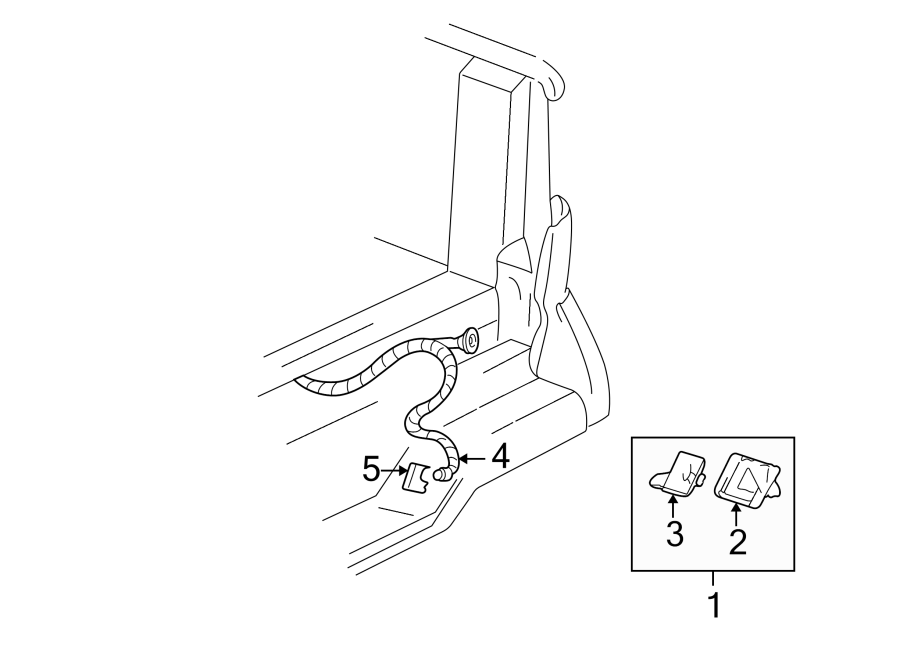 Diagram REAR LAMPS. LICENSE LAMPS. for your 1995 Chevrolet S10  LS Extended Cab Pickup Fleetside 4.3L Chevrolet V6 M/T RWD 