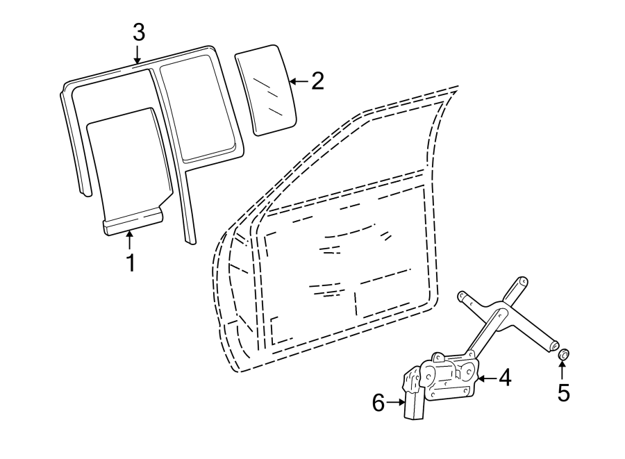 6REAR DOOR. GLASS & HARDWARE.https://images.simplepart.com/images/parts/motor/fullsize/GD94502.png