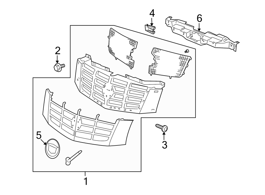 6GRILLE & COMPONENTS.https://images.simplepart.com/images/parts/motor/fullsize/GE08027.png