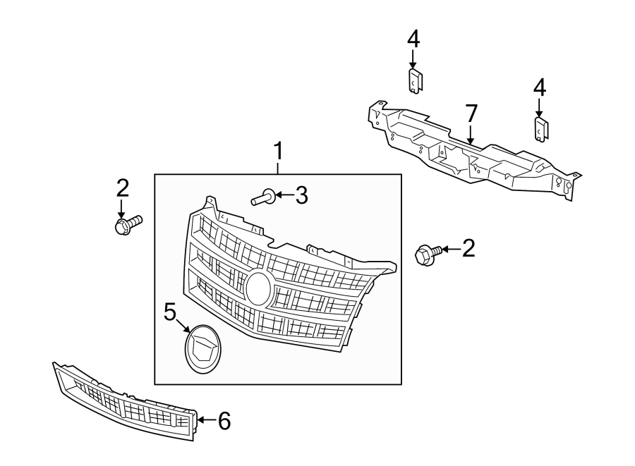 7GRILLE & COMPONENTS.https://images.simplepart.com/images/parts/motor/fullsize/GE08028.png