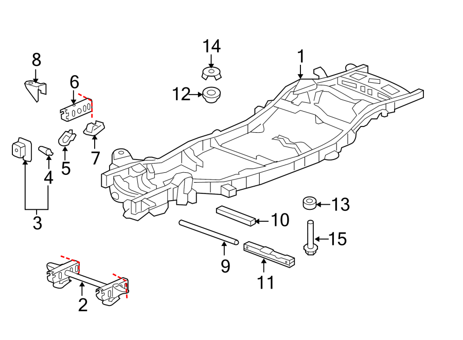 Diagram FRAME & COMPONENTS. for your 2011 Chevrolet Equinox   