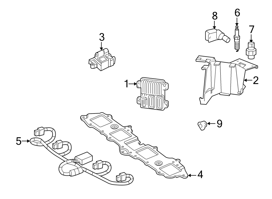 Diagram IGNITION SYSTEM. for your 2022 Chevrolet Spark 1.4L Ecotec CVT LT Hatchback 