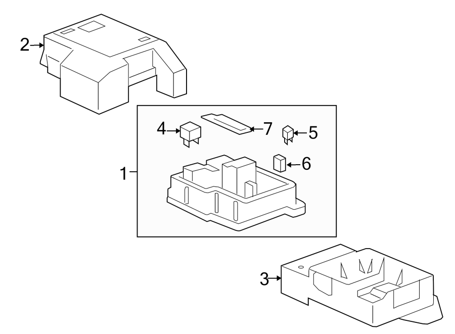 Diagram FUSE & RELAY. for your 2021 Chevrolet Spark  LS Hatchback 