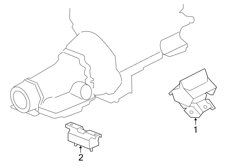 Diagram ENGINE & TRANS MOUNTING. for your 2002 Chevrolet Camaro  Z28 Coupe 