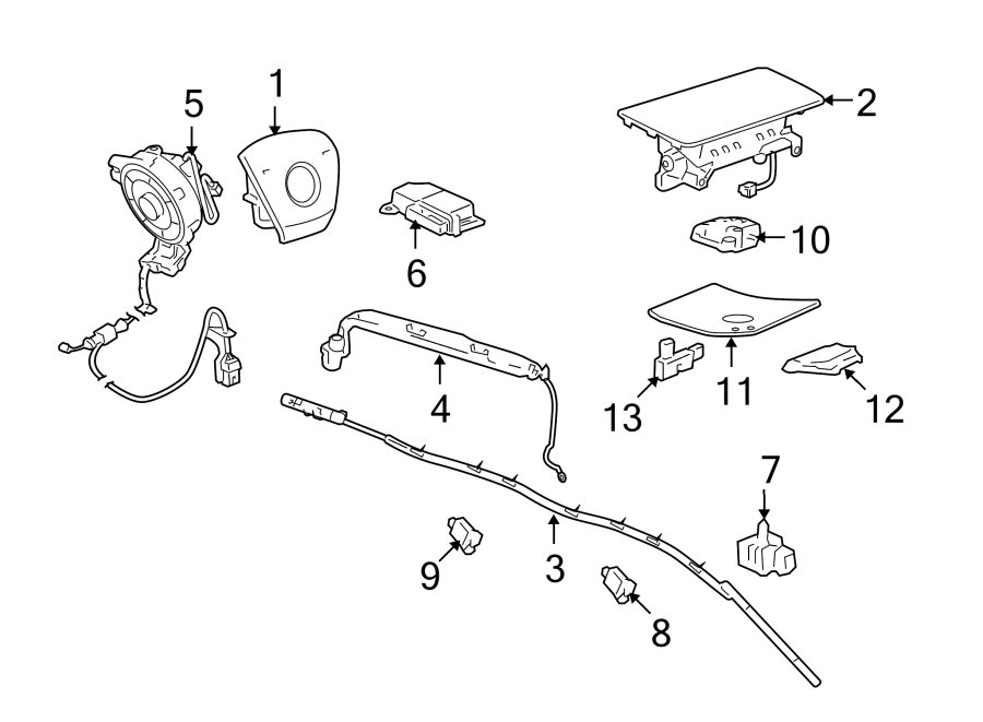 Chevrolet Tahoe Air Bag Clockspring - 25966963 | GM Parts Bin