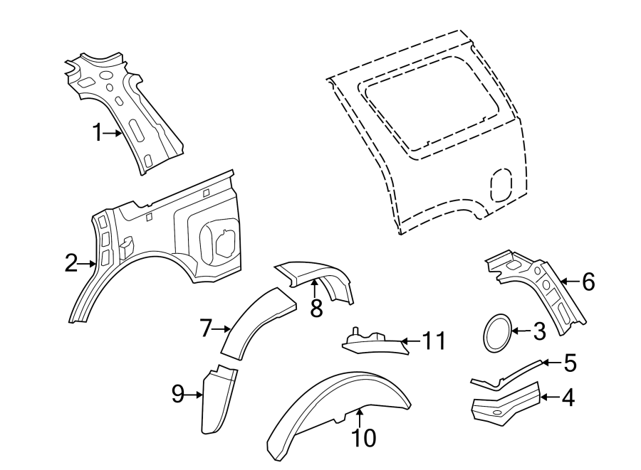 8QUARTER PANEL. INNER COMPONENTS.https://images.simplepart.com/images/parts/motor/fullsize/GE08620.png