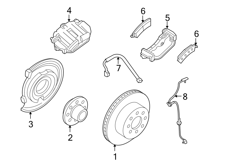 Diagram REAR SUSPENSION. BRAKE COMPONENTS. for your 2007 GMC Sierra 2500 HD Classic   