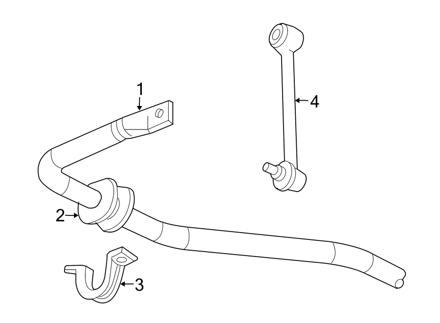 REAR SUSPENSION. STABILIZER BAR & COMPONENTS.