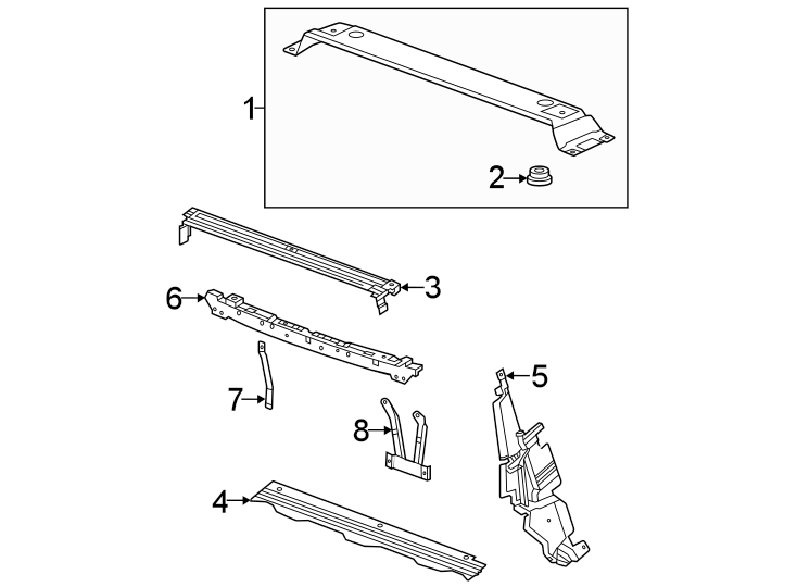 3Radiator support.https://images.simplepart.com/images/parts/motor/fullsize/GE22025.png