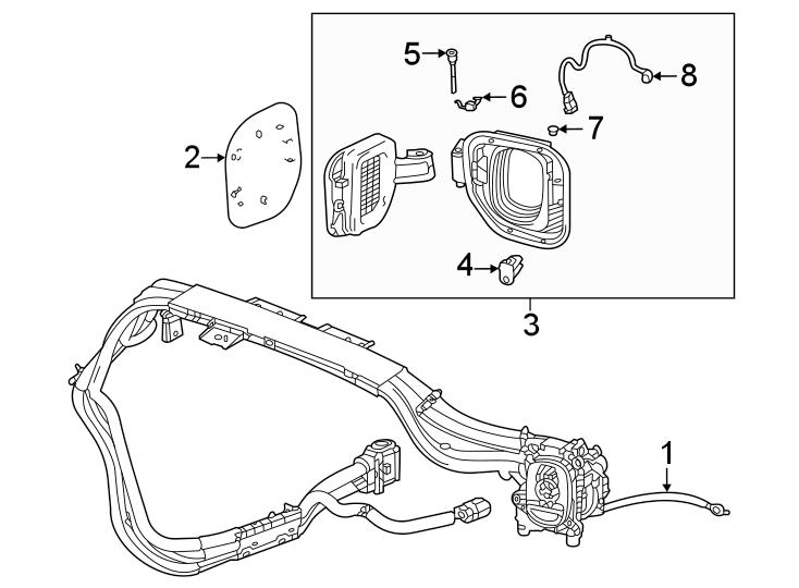 Diagram Electrical components. for your GMC Hummer EV Pickup  