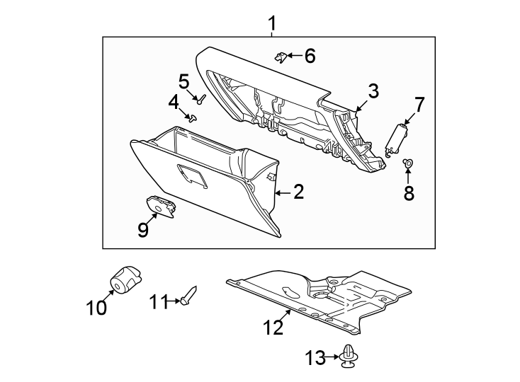 4Instrument panel. Glove box.https://images.simplepart.com/images/parts/motor/fullsize/GE22270.png