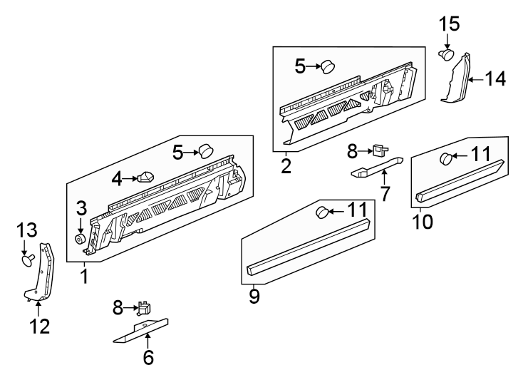 18Pillars. Rocker & floor. Exterior trim.https://images.simplepart.com/images/parts/motor/fullsize/GE22375.png