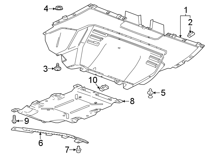 1Rear suspension. Under cover & splash shields.https://images.simplepart.com/images/parts/motor/fullsize/GE22505.png