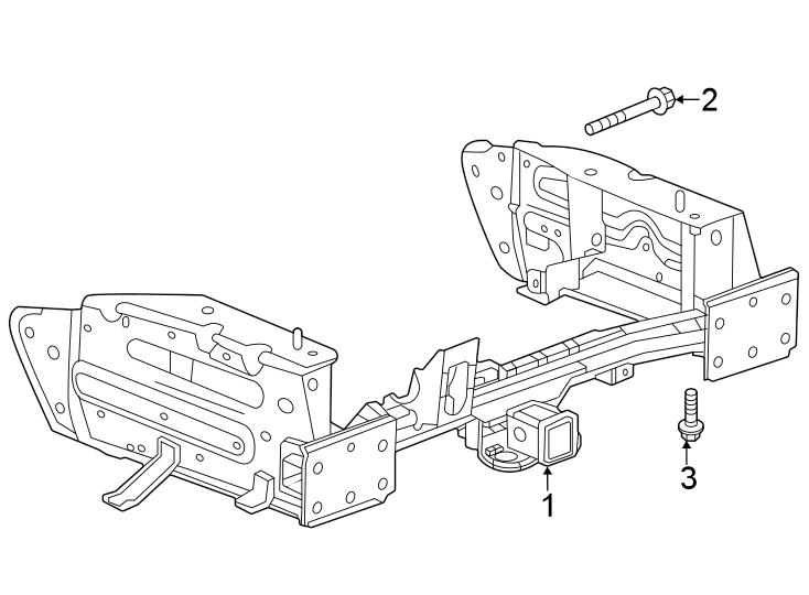 Diagram Rear bumper. Bumper & components. for your 2012 GMC Sierra 2500 HD 6.6L Duramax V8 DIESEL A/T 4WD SLE Standard Cab Pickup 