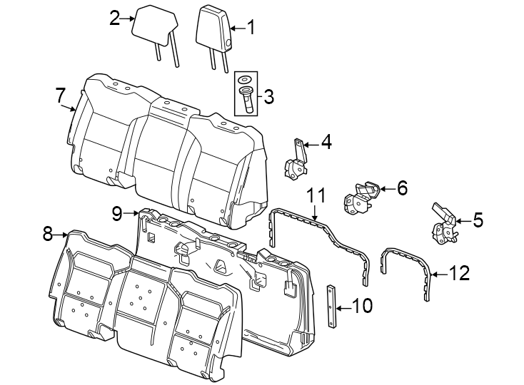 8Center. Outer. Seat back components.https://images.simplepart.com/images/parts/motor/fullsize/GE24435.png