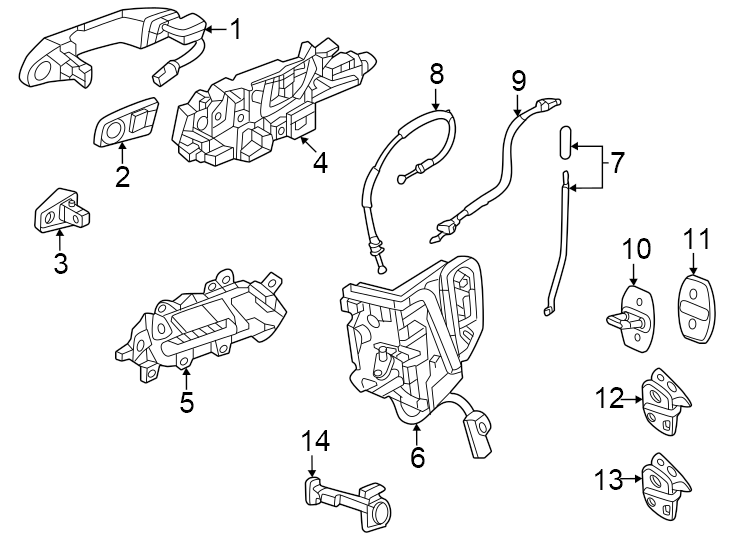 4Inside handle. Outside handle.https://images.simplepart.com/images/parts/motor/fullsize/GE24550.png