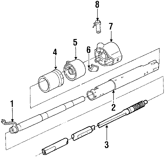 STANDARD STEERING COLUMN.