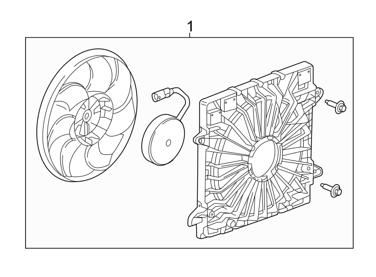 Diagram COOLING FAN. for your 2014 Buick Enclave    