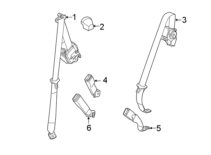 6RESTRAINT SYSTEMS. REAR SEAT BELTS.https://images.simplepart.com/images/parts/motor/fullsize/GF19445.png